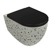 Унитаз подвесной Isvea Infinity 10NF02001SV-2K-TRZ безободковый, слоновая кость матовый (Terrazzo)