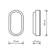 Настенно-потолочный светодиодный светильник Gauss Eco IP65 161418212 - превью 2