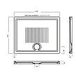Поддон для душа Hatria Lif H3 SBY1ZY01 100x80 белый - превью 2