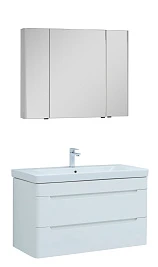 Мебель для ванной Aquanet София 105 белый глянец, 2 ящика
