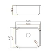 Мойка кухонная Grandex Aqua Select 200336 54,5х44,5 см, сатин - превью 1