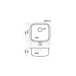 Мойка кухонная Omoikiri Omi 44-U/I LG светлое золото 44,5х41,5 см - превью 1
