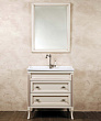 Мебель для ванной La Beaute Classic Vivien Cassetto 80 слоновая кость с патиной, фурнитура серебро