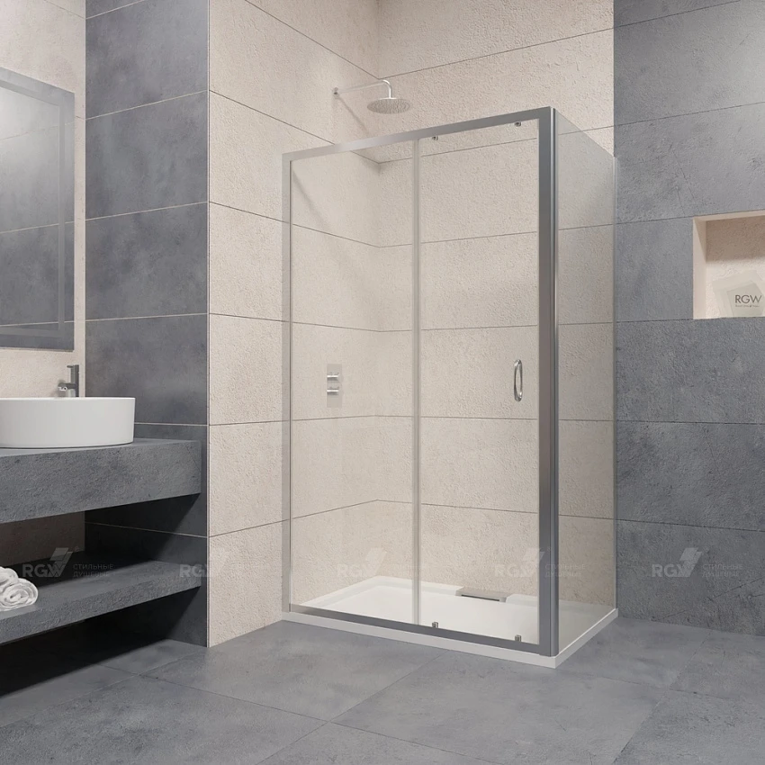 Душевой уголок RGW Passage PA-42 120x120 профиль хром, стекло прозрачное