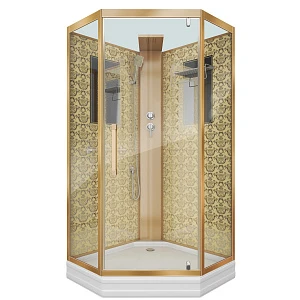 Душевая кабина Niagara Luxe NG-7717GBK 100x100x210