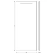 Зеркало EVOFORM LUMLINE BY 2011 со светильником 50x120 см - превью 1