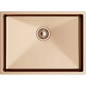 Мойка кухонная TopZeroTNL 550 GOLD ROSE медь, 45х60 см