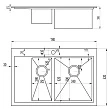 Мойка кухонная Zorg Master X LUMEN ZM X-7852-2-R - превью 1