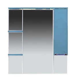 Зеркало-шкаф Misty Кристи 90 R с подсветкой, голубой