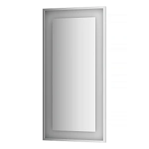 Зеркало EVOFORM LEDSIDE BY 2214 в багетной раме со светильником 60x120 см серое
