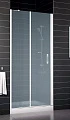 Душевая дверь в нишу Vegas Glass EP-F-1 0100 01 10 R профиль белый, стекло сатин - превью 1
