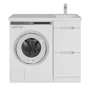 Тумба с раковиной SanStar Толедо 40 напольная, белая (раковина Даллас 100 R)