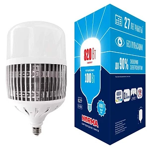 Лампа LED сверхмощная Volpe LED-M80-100W/4000K/E27/FR/NR
