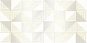 Mania Декор белый 25х50 (OS\B195\34069)