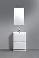 Тумба с раковиной BelBagno Ancona-N 80 bianco lucido напольная - превью 1