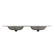 Мебельная раковина BelBagno BB1400-2-ETL с двумя чашами, белый - превью 2