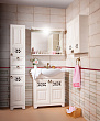 Мебель для ванной Бриклаер Кантри 85 бежевый дуб прованс