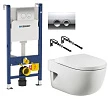 Комплект инсталляция Geberit Duofix Delta 458.124.21.1 3 в 1 + унитаз Roca Meridian 346248000 - превью 1