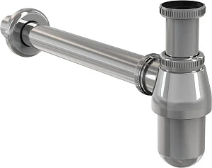 Сифон для раковины AlcaPlast A431 цельнометаллический, с накидной гайкой 5/4"
