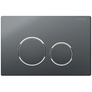 Кнопка смыва Charus Spazio FP.330.GRP.01 графит матовый