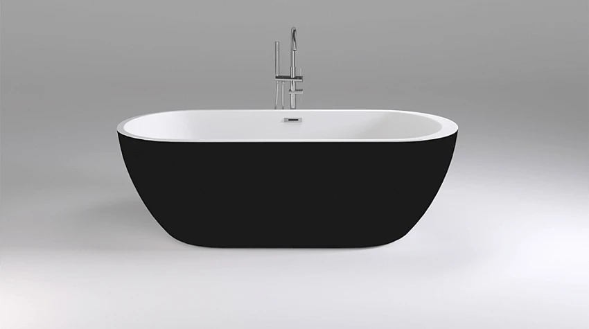 Акриловая ванна Black&White Swan SB105 Black черная