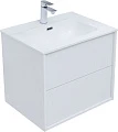 Тумба для комплекта Aquanet Lino 60 (Flat) подвесная, белый глянец - превью 1