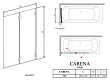 Шторка на ванну Radaway Carena PND 130 коричневое стекло R - превью 2