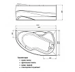 Акриловая ванна Mirsant Ливадия 160x100 R - превью 1