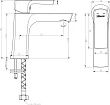 Смеситель Lemark Ursus LM7206BL для раковины, черный - превью 1
