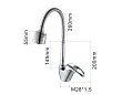 Смеситель для кухни Frap H03 F4303 с гибгим изливом - превью 1