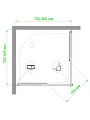 Душевой уголок Royal Bath RB 80HPD-T 80х80х185 (прозрачное) - превью 1