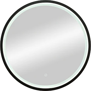 Зеркало Континент Style Black LED D 60 с подсветкой, с сенсорным выключателем