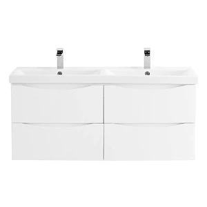 Тумба с раковиной BelBagno Marino-Cer 120 подвесная, Bianco Lucido