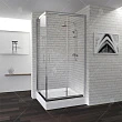 Душевой уголок RGW Passage PA-31 80x80x190 профиль хром, стекло прозрачное - превью 2