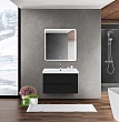 Мебель для ванной BelBagno Marino-Cer 70 подвесная, 2 ящика, Nero Lucido