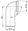 Отвод AlcaPlast A90-90 - превью 2