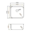 Мойка кухонная Grandex Aqua Select 2003341 49,5х44,5 см, золото - превью 1