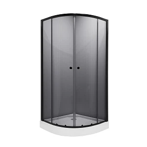 Душевой уголок Niagara Eco NG-003-14T 80х80х195 профиль черный, стекло тонированное