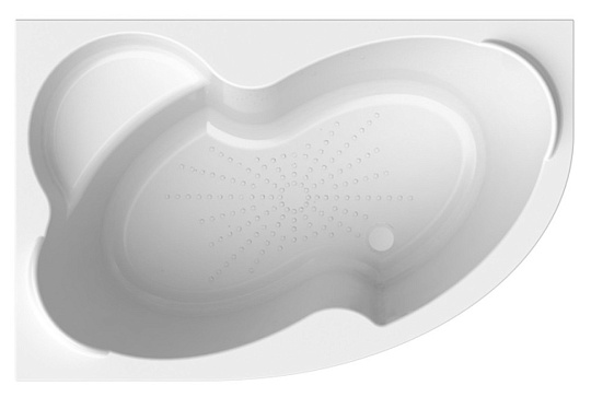 Акриловая ванна Radomir Vannesa Ирма 169x110 см, на каркасе, с фронтальной панелью и полотенцедержателем, левая