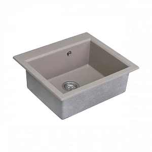 Мойка кухонная Aquaton Линеа 1A733032LW250 58х52 серый шелк