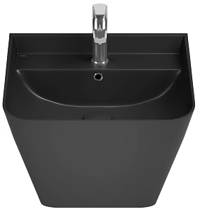 Раковина Isvea Sott'Aqua 10SQ37002SV-2N 50x42 см, черная матовая