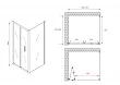 Душевой уголок Abber Sonnenstrand AG07120B-S80B 80х120х195 см - превью 1