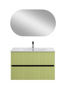 Мебель для ванной Art&Max Torino 90 подвесная, 2 ящика, мята