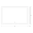 Зеркало Evoform Ledline BY 2438 120х80 см сенсорный выключатель 35,5 W - превью 1