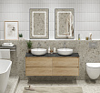 Мебель для ванной Belbagno Kraft 140 подвесная, со столешницей, с 4-мя ящиками, Rovere Nebrasca Nature