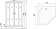 Душевая кабина Niagara Premium NG-6001-01D 90х90х220 - превью 2
