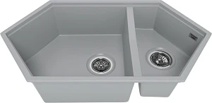 Мойка кухонная KitKraken Creek Grey серая