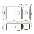 Мойка кухонная Omoikiri Tedori 85-2-U-BE ваниль - превью 1