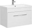 Тумба с раковиной Aquanet Августа 90 белый (ручки хром) - превью 1