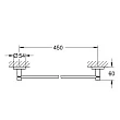 Полотенцедержатель Grohe Essentials 40688GN1, холодный рассвет, матовый - превью 1
